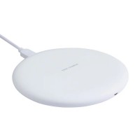 plastic round rubber coated wireless charger